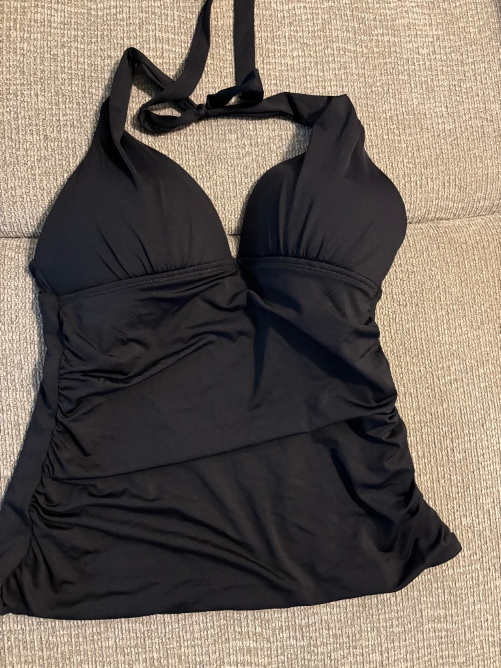Black swim suit top